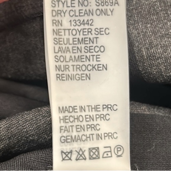 Anthropologie Maeve Geoplane Black Gray Diagonal Stripe Ponte Sheath Dress Sz 6 - Picture 11 of 11